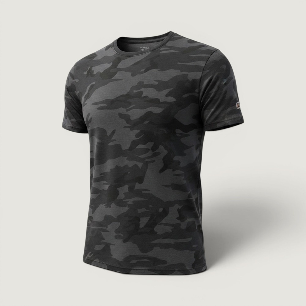 Todd Snyder x Champion collab vintage camo T-shirt.